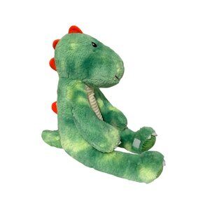 Walmart Your Zone Plush Trex Dinosaur Stuffed Animal Doll Toy Green Orange Pillo